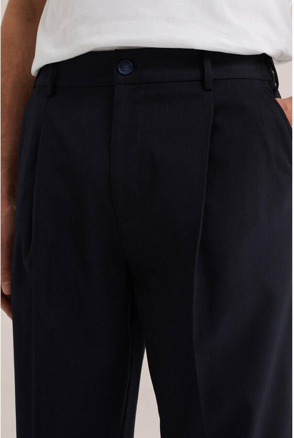WE Fashion tapered chino donkerblauw - Foto 2