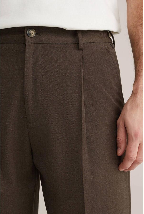 WE Fashion tapered chino donkerbruin - Foto 2