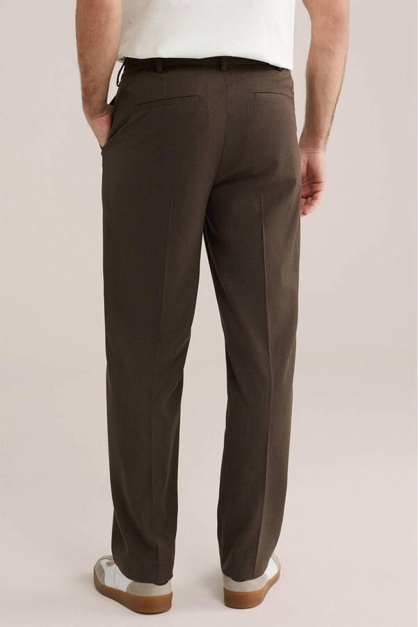 WE Fashion tapered chino donkerbruin - Foto 3