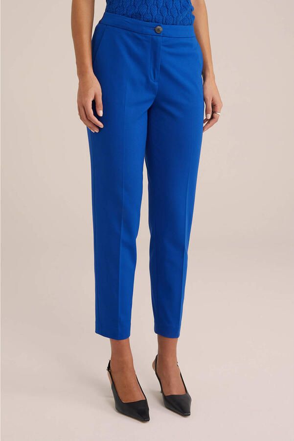 WE Fashion tapered fit chino blauw - Foto 3
