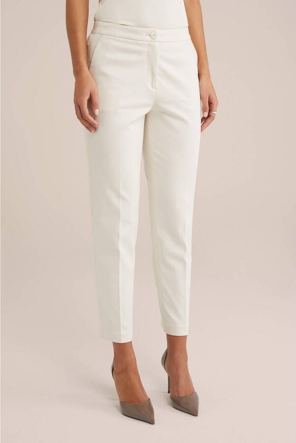WE Fashion tapered fit chino ecru - Foto 2