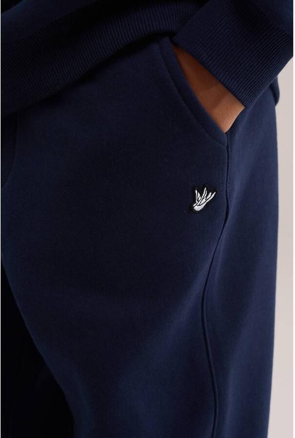 WE Fashion tapered joggingbroek donkerblauw Jongens Katoen Effen - Foto 2