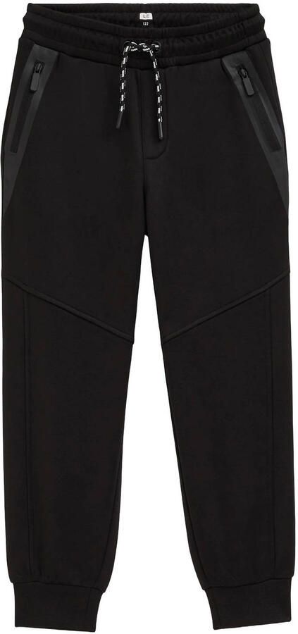 WE Fashion tapered joggingbroek zwart