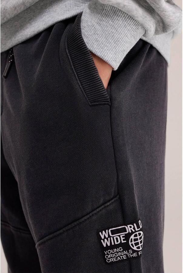 WE Fashion tapered joggingbroek zwart - Foto 2