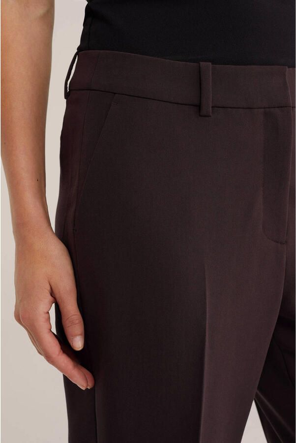 WE Fashion tapered pantalon bruin - Foto 2