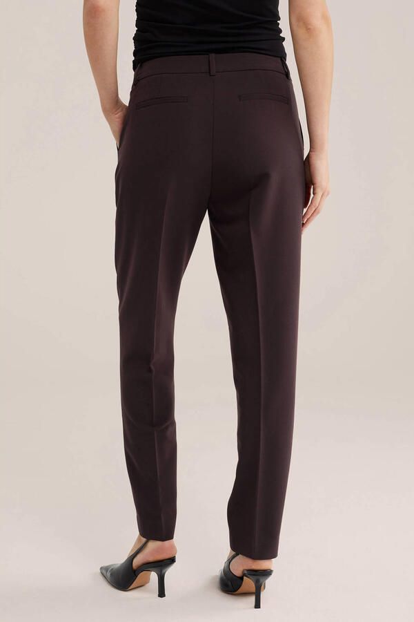 WE Fashion tapered pantalon bruin - Foto 3