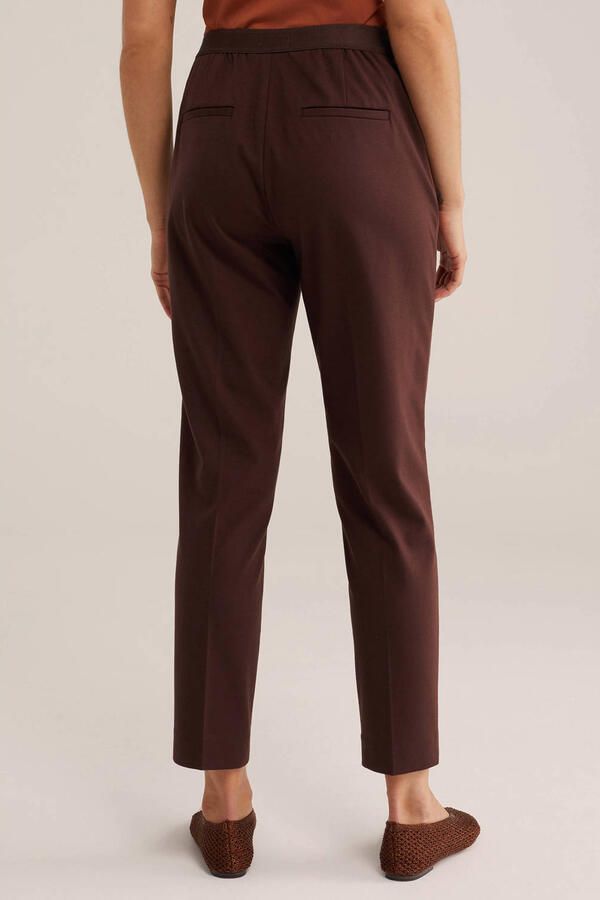 WE Fashion tapered pantalon bruin - Foto 3