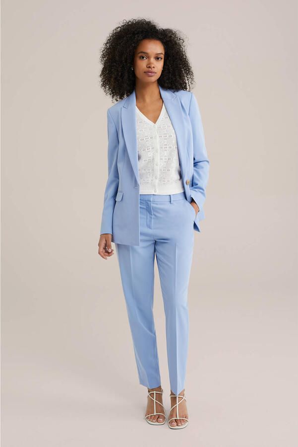 WE Fashion tapered regular waist pantalon lila - Foto 2