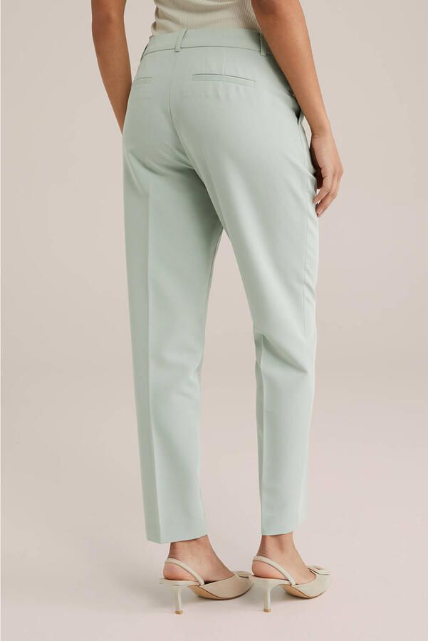 WE Fashion tapered regular waist pantalon mintgroen - Foto 3