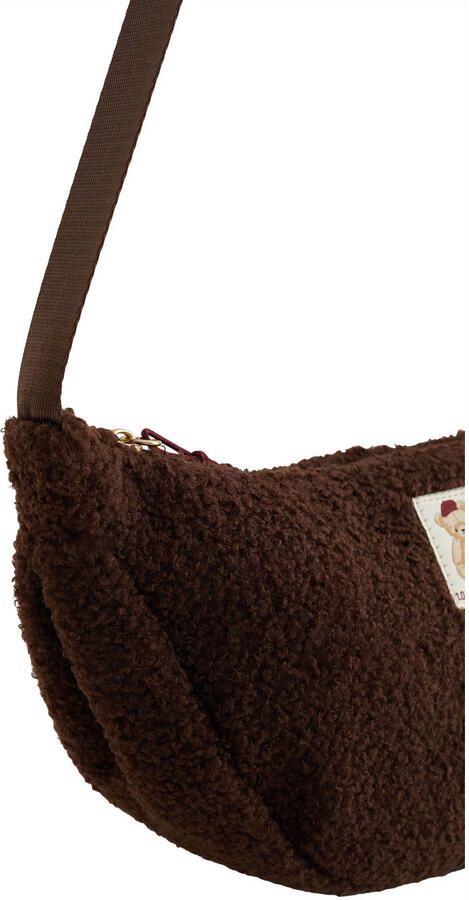 WE Fashion teddy crossbody tas bruin Meisjes Polyester Effen - Foto 2