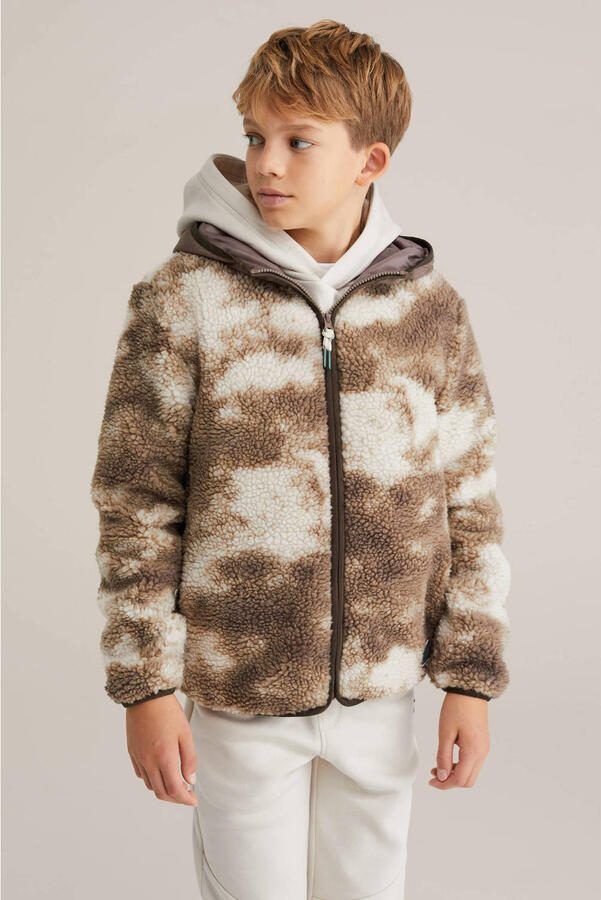 WE Fashion teddy jas bruin