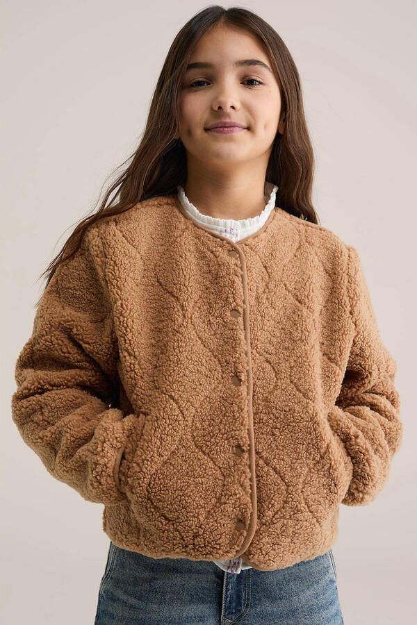 WE Fashion teddy jas bruin - Foto 3