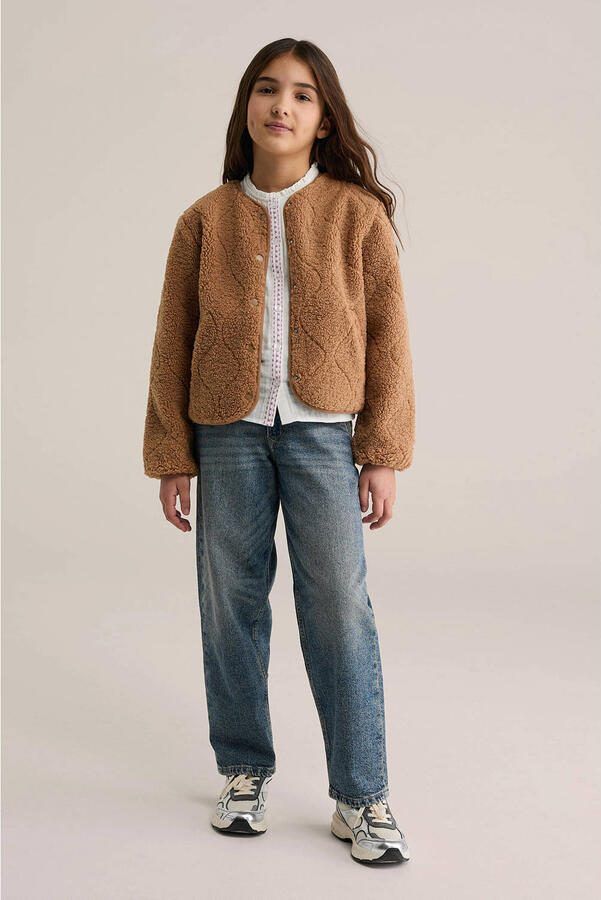 WE Fashion teddy jas bruin - Foto 2