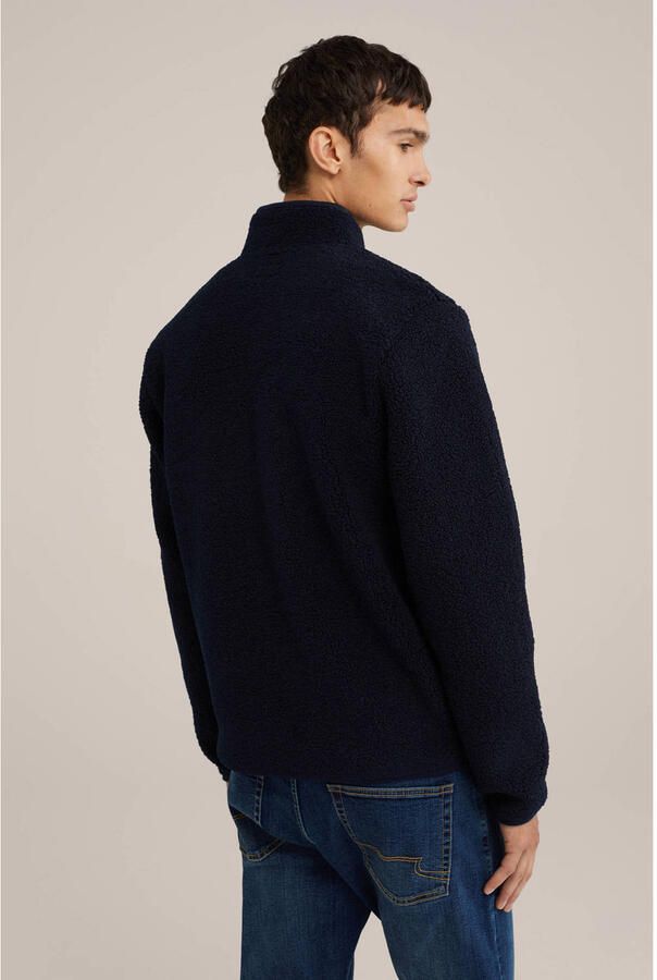 WE Fashion teddy jas donkerblauw - Foto 2