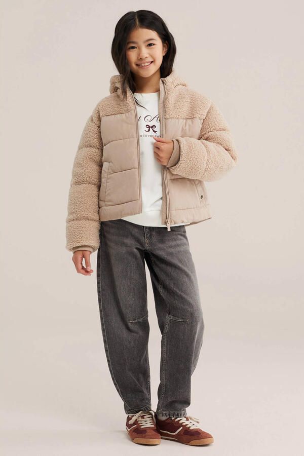 WE Fashion teddy winterjas beige - Foto 2