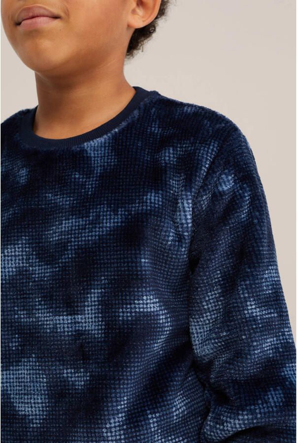 WE Fashion tie-dye pyjama blauw - Foto 2