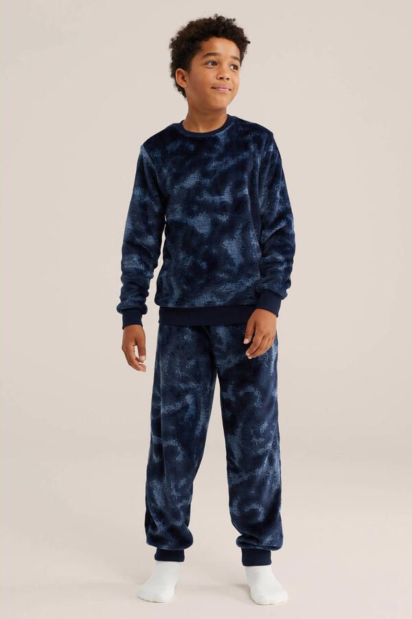 WE Fashion tie-dye pyjama blauw - Foto 2