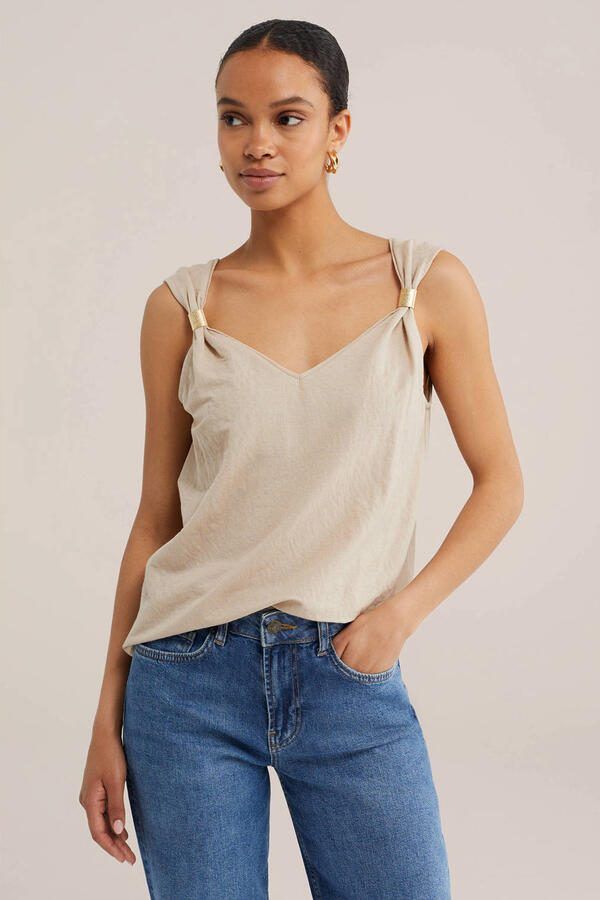 WE Fashion top beige