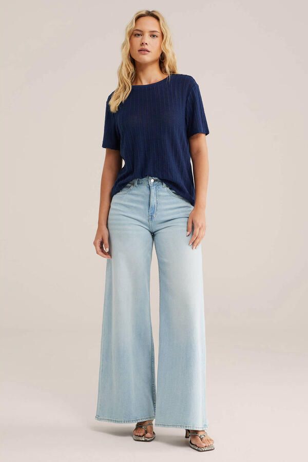 WE Fashion top blauw - Foto 2