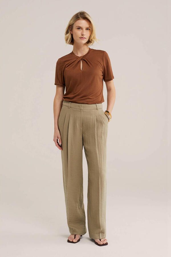 WE Fashion top bruin - Foto 2