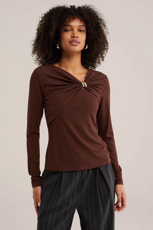 WE Fashion top bruin