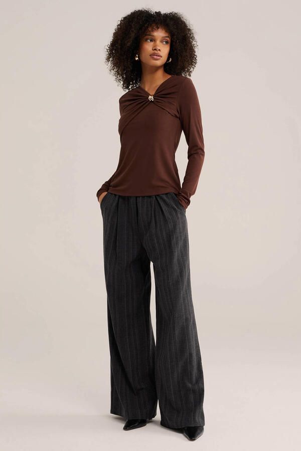 WE Fashion top bruin - Foto 2