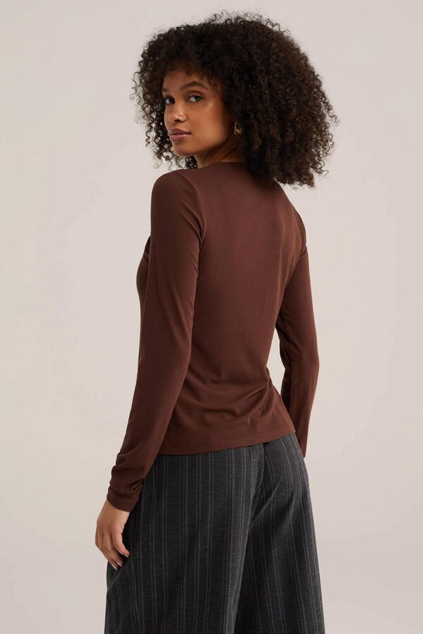 WE Fashion top bruin - Foto 3