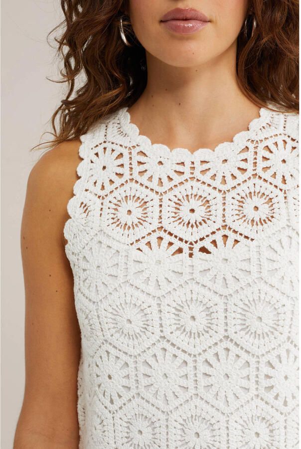 WE Fashion top crochet ecru - Foto 2
