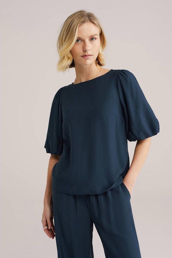 WE Fashion top donkerblauw
