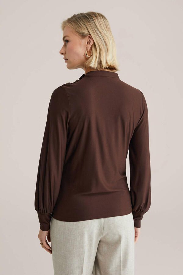 WE Fashion top donkerbruin - Foto 2