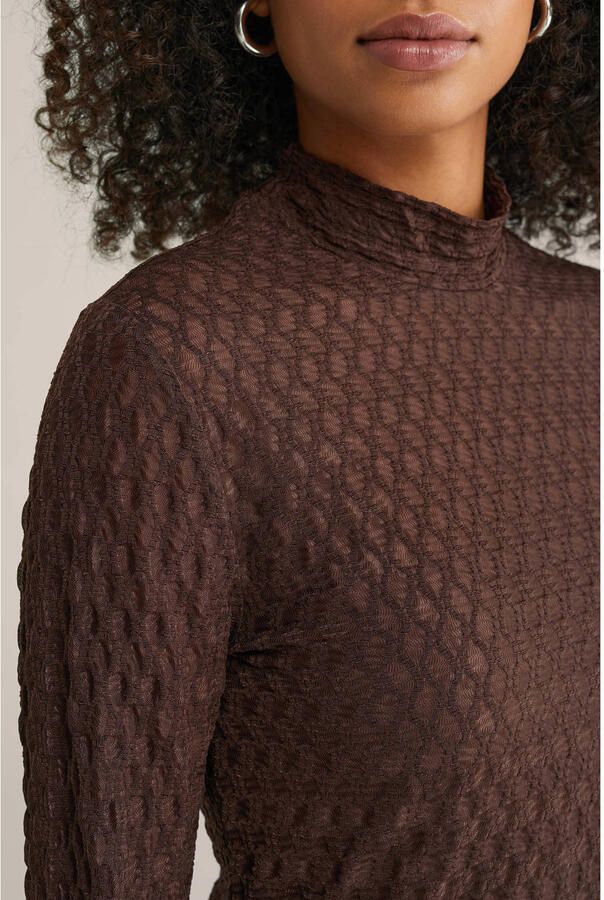 WE Fashion top donkerbruin - Foto 2