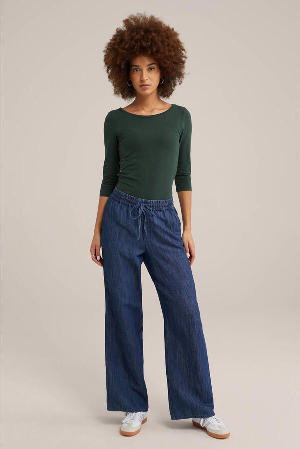 WE Fashion top donkergroen
