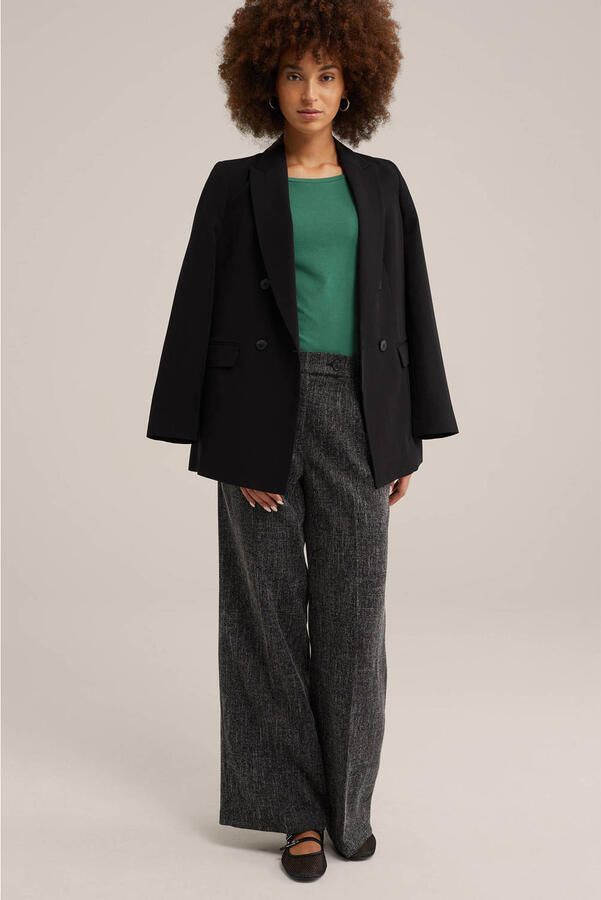 WE Fashion top donkergroen