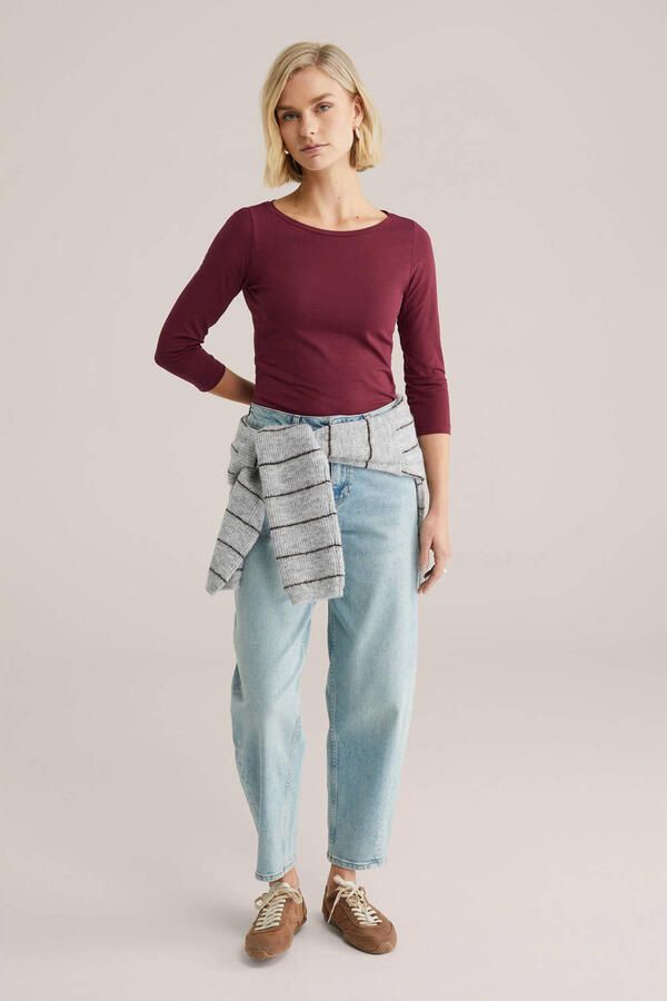 WE Fashion top donkerrood