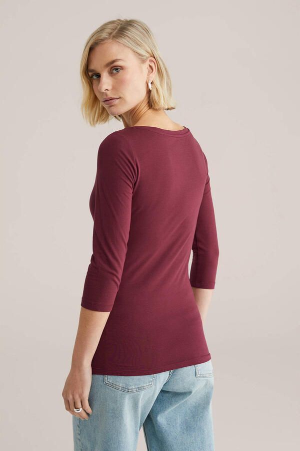 WE Fashion top donkerrood - Foto 2