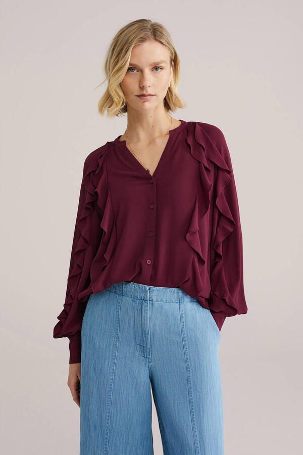 WE Fashion top donkerrood