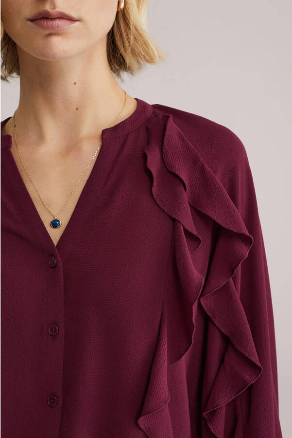 WE Fashion top donkerrood - Foto 2