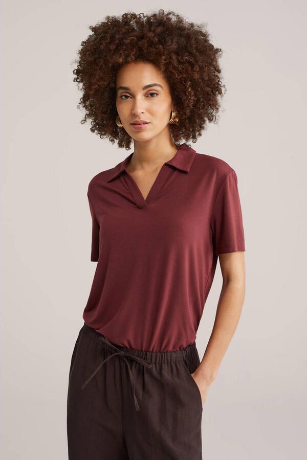 WE Fashion top donkerrood