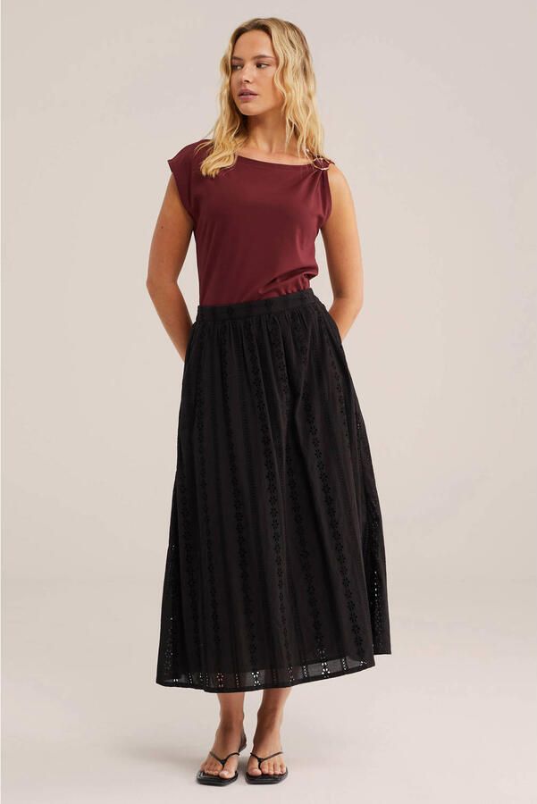 WE Fashion top donkerrood - Foto 2