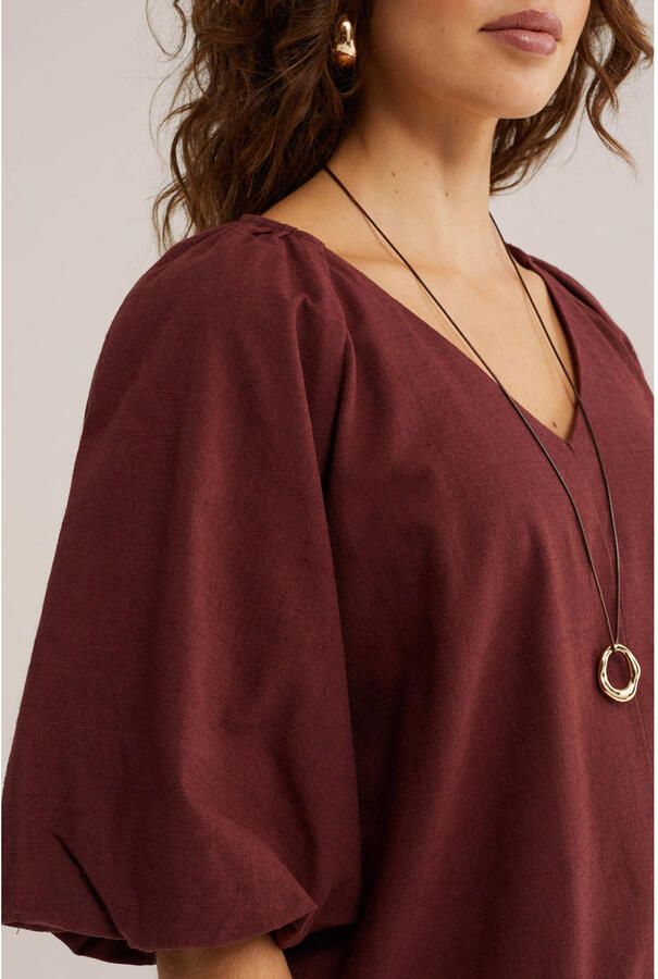 WE Fashion top donkerrood - Foto 2
