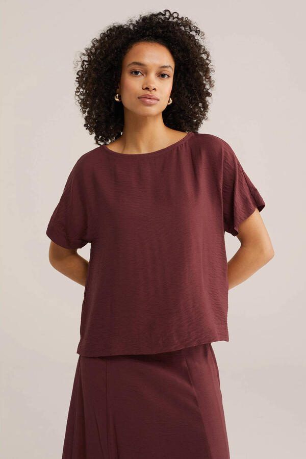 WE Fashion top donkerrood