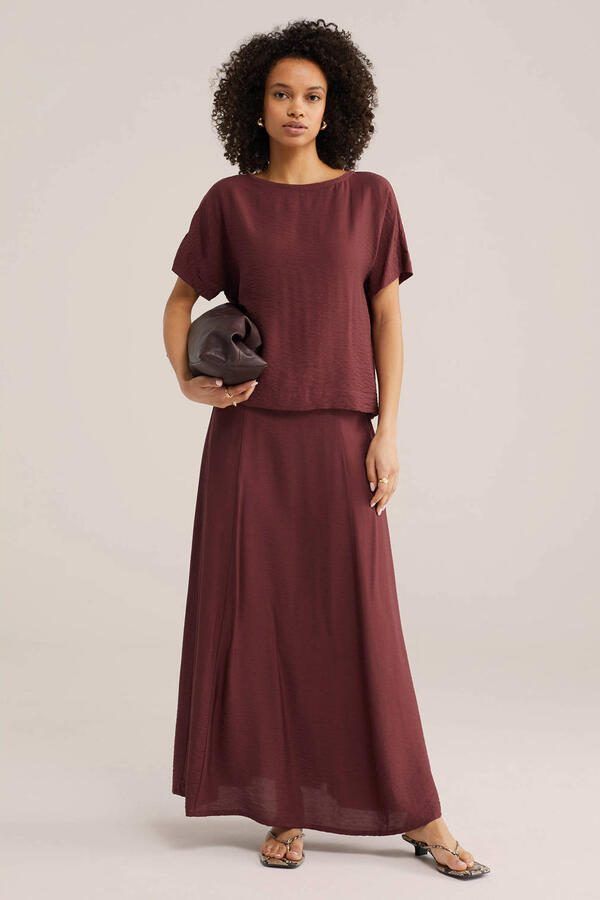 WE Fashion top donkerrood - Foto 2