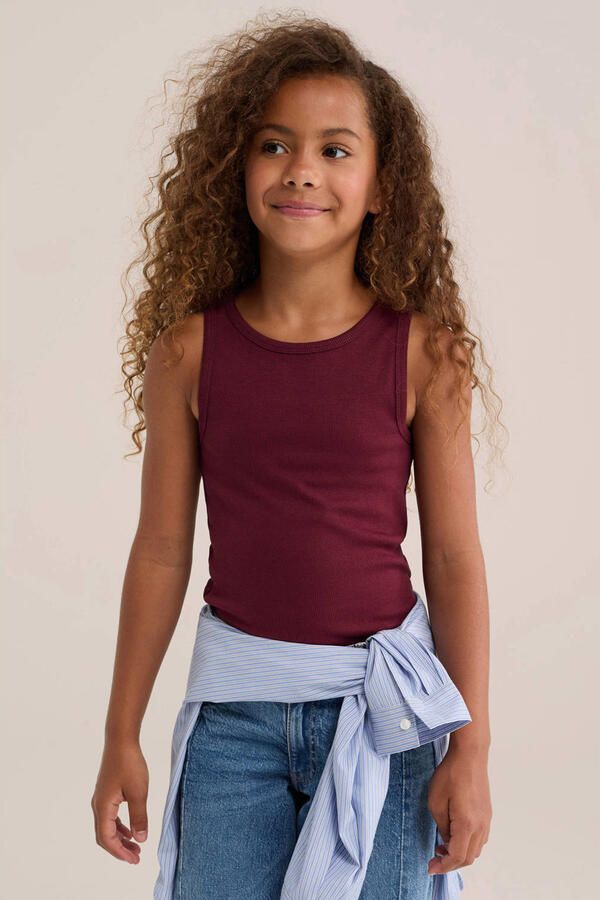 WE Fashion top donkerrood