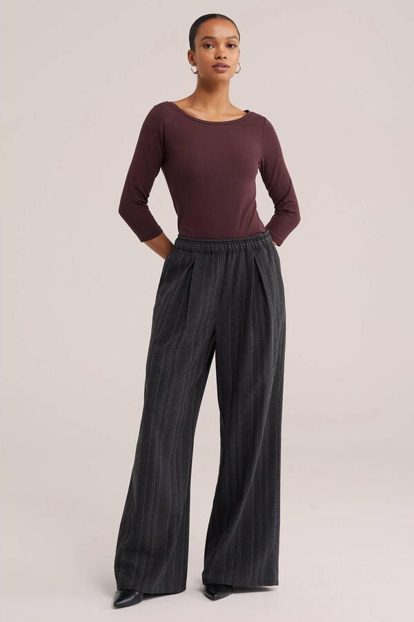 WE Fashion top donkerrood - Foto 2