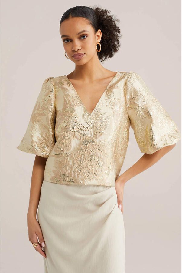 WE Fashion top goud