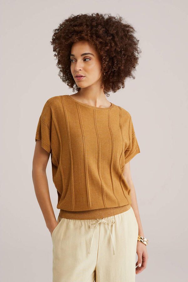 WE Fashion top goud met lurex