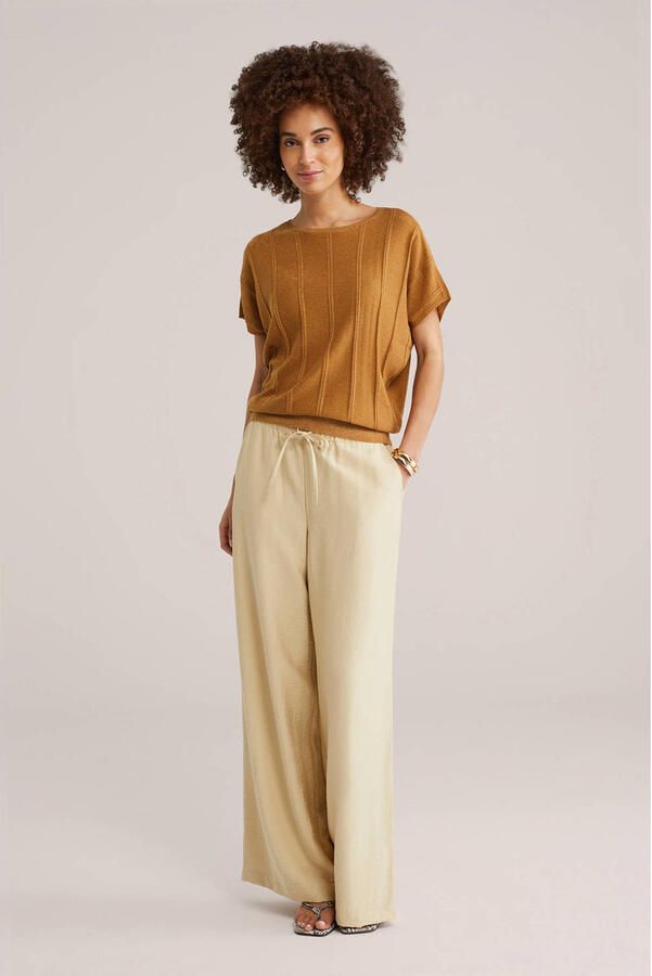 WE Fashion top goud met lurex - Foto 3