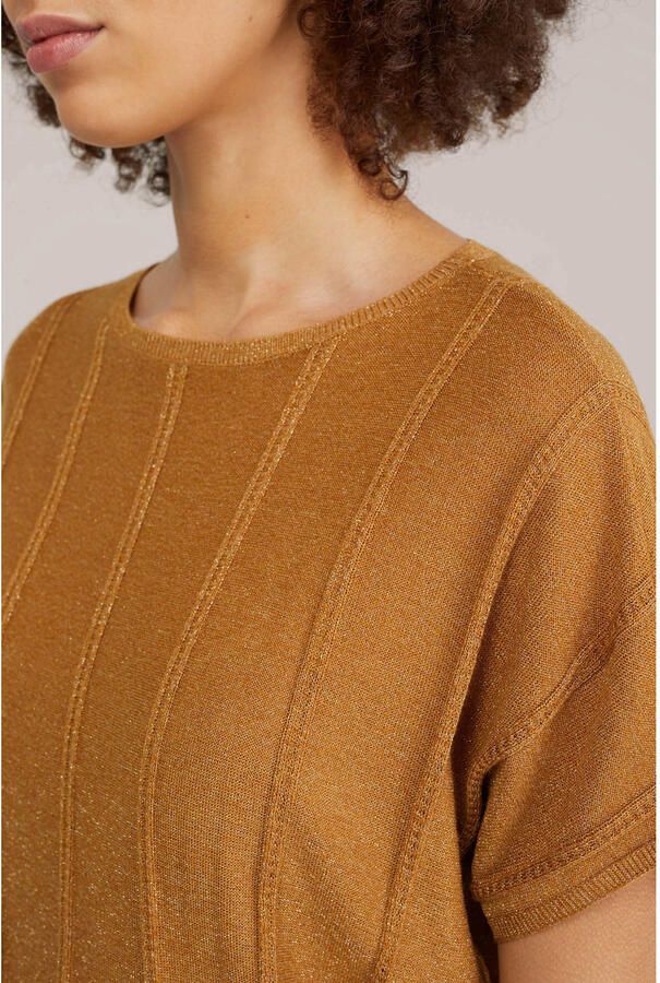 WE Fashion top goud met lurex - Foto 2