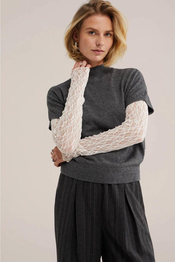 WE Fashion top grijs - Foto 3