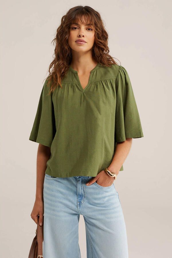 WE Fashion top groen